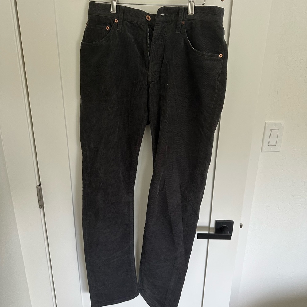 Men's Black Corduroy Pants